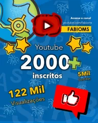 2000+ Inscritos no Youtube